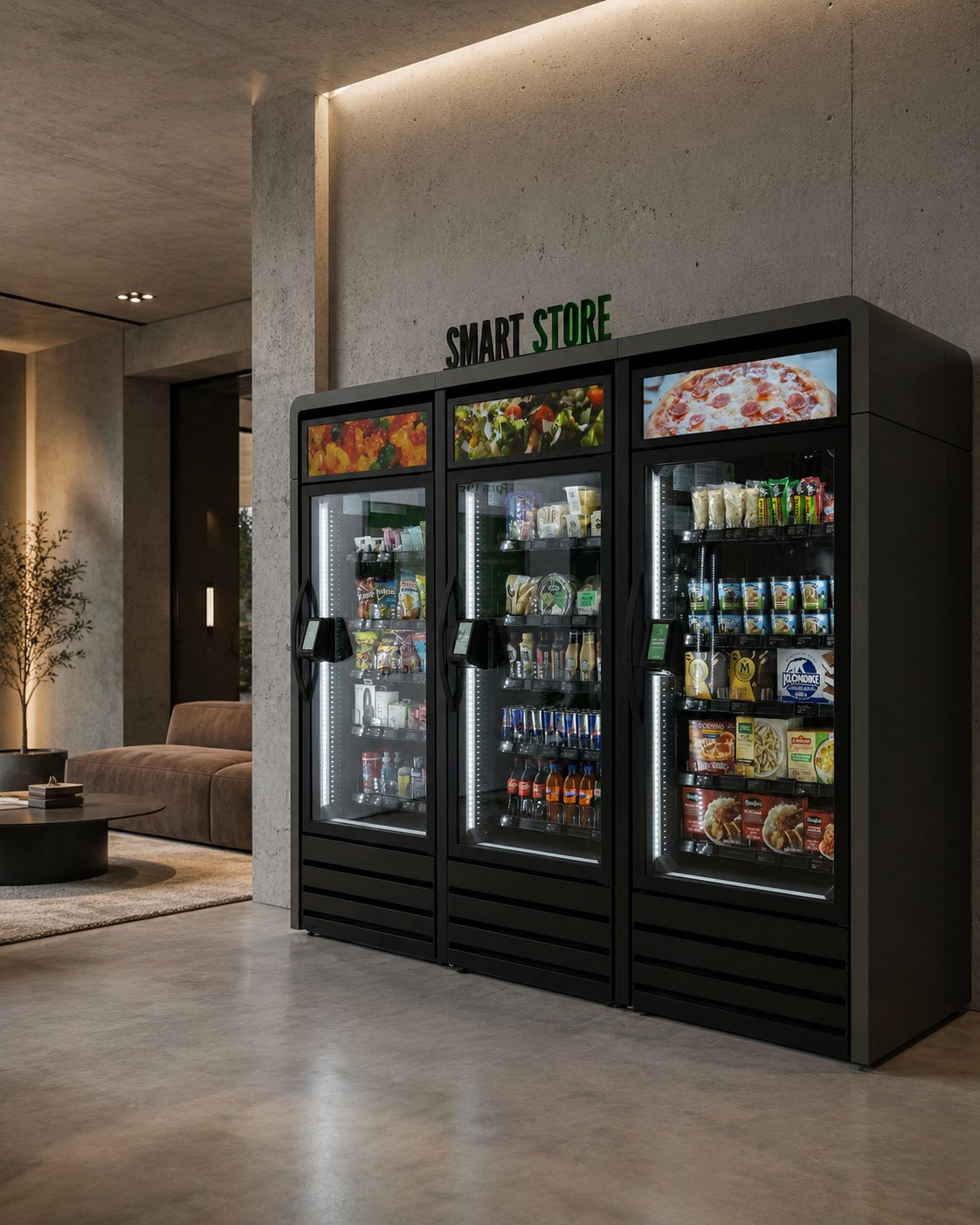 Smart Store in a luxury apartment lobby