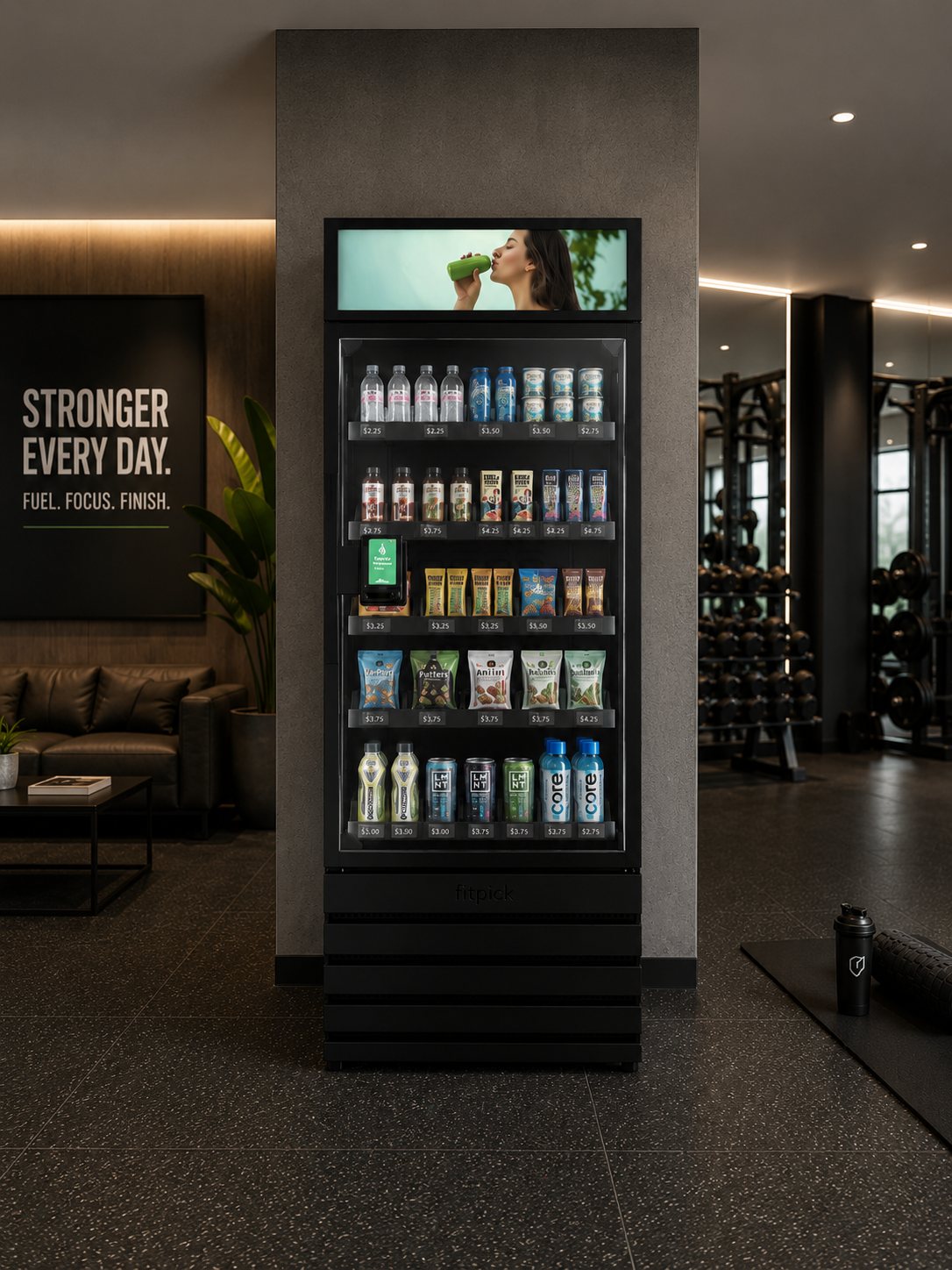 Smart Store in an upscale gym
