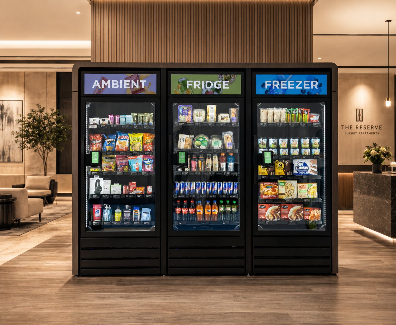 Gardner & Co Smart Store in a luxury apartment lobby