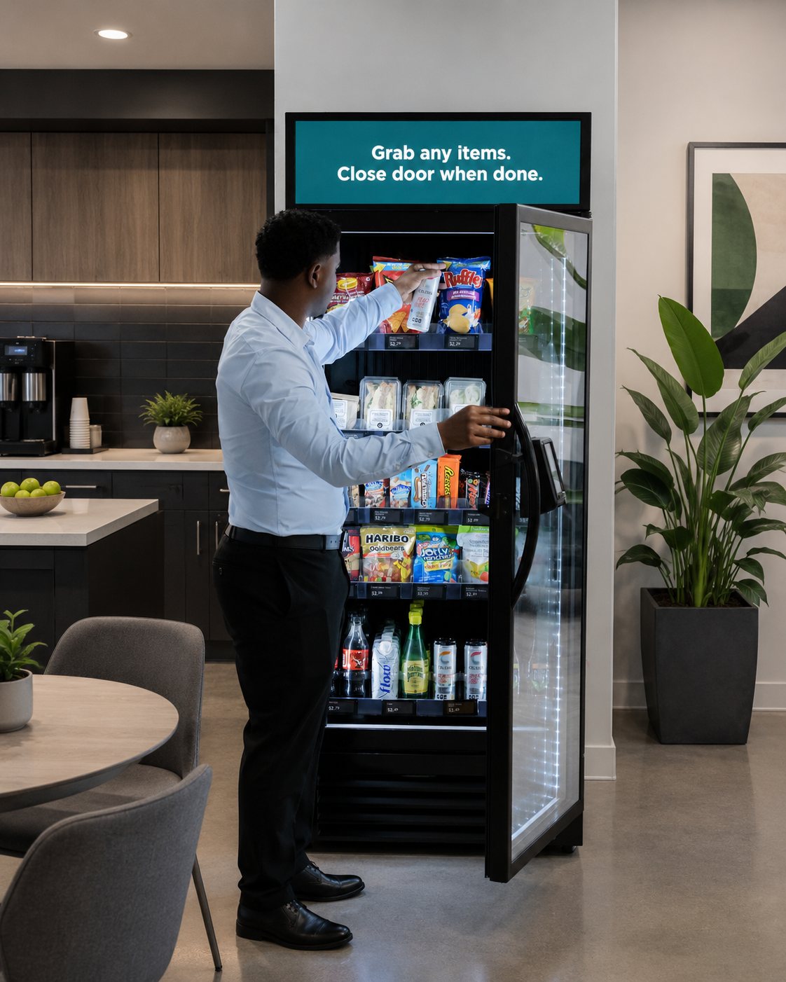 Smart Store in a modern office breakroom